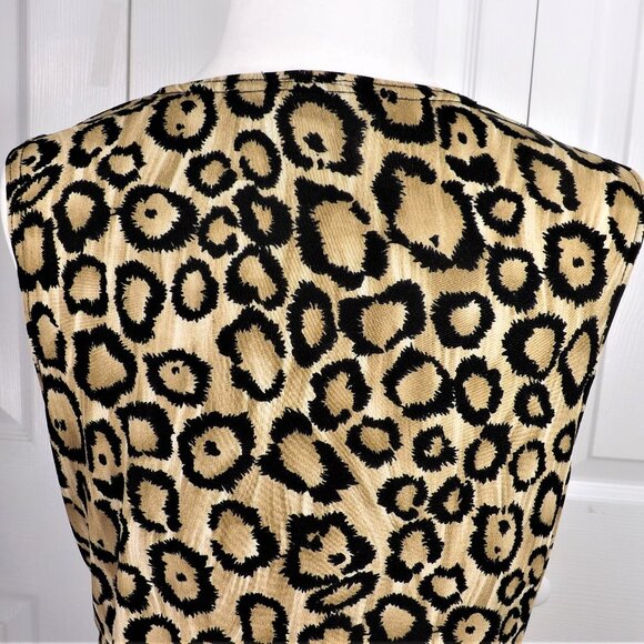 Frazier Lawrence Lg Leopard Print Sleeveless Top L - Picture 11 of 13